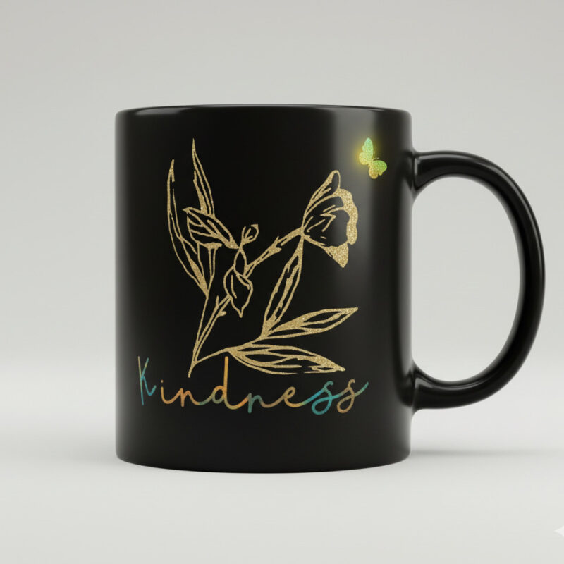 flowery kindness mug