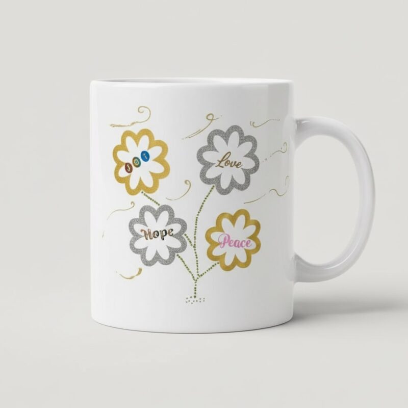 flower & love mug romans 15:13 (design 17a)