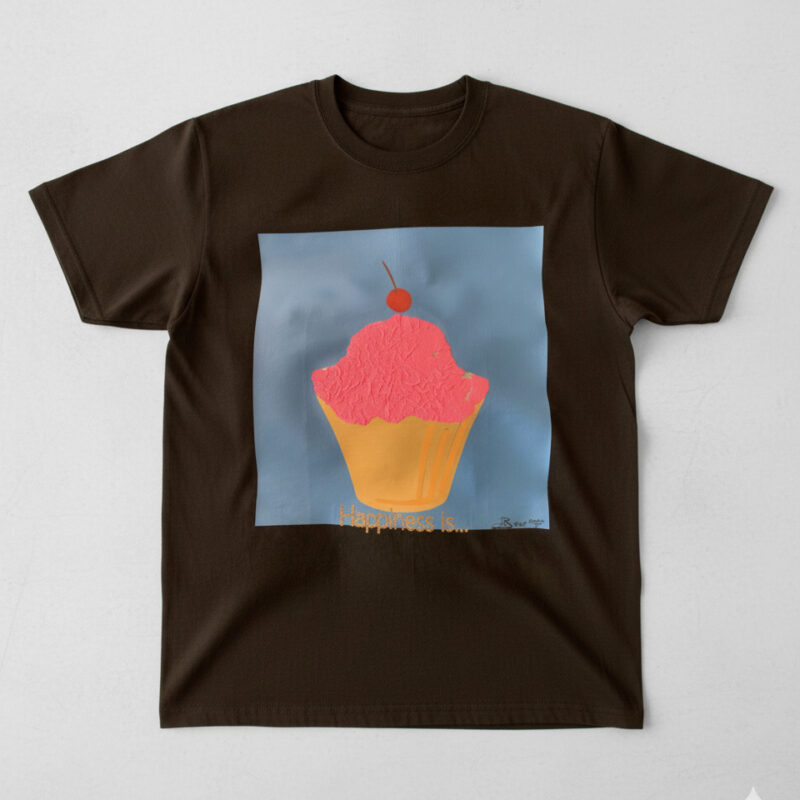 happiness is… tee pink frosting & cherry top