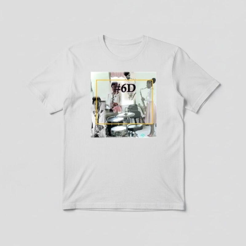 rejoice tee – saxophone & worship stage collage