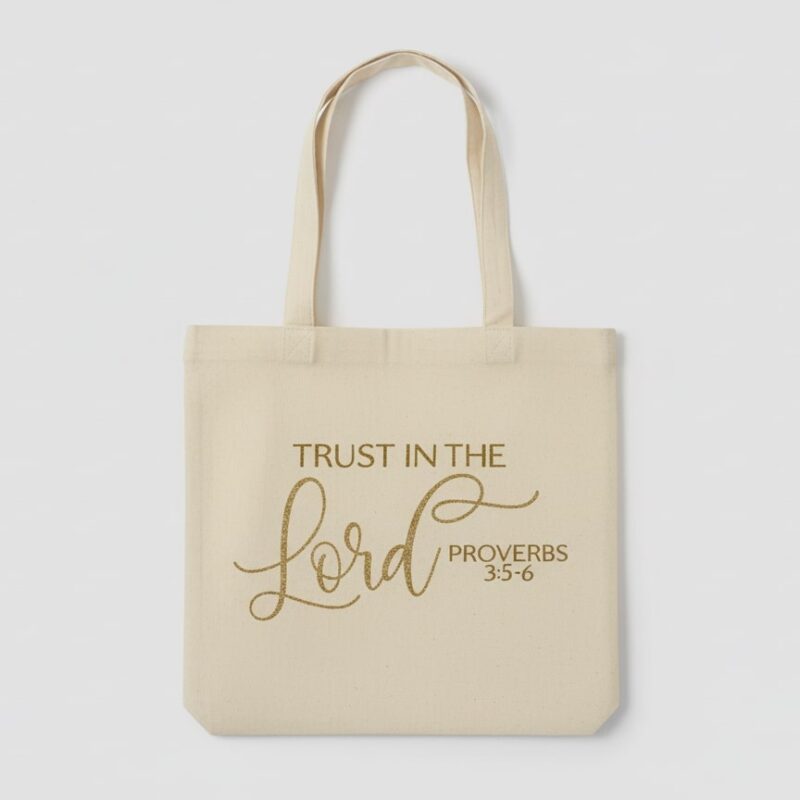 15a trust in the lord proverbs flatlaystyle totebag beige