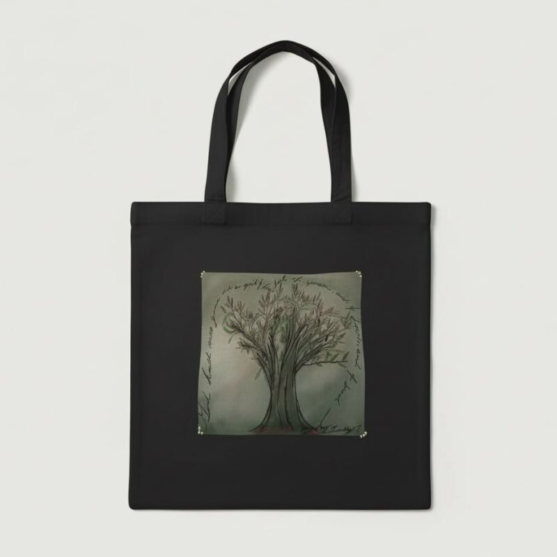 3b no fear tree digitally colored fls totebag black