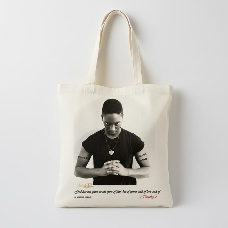4a stay praying fls tote bag white