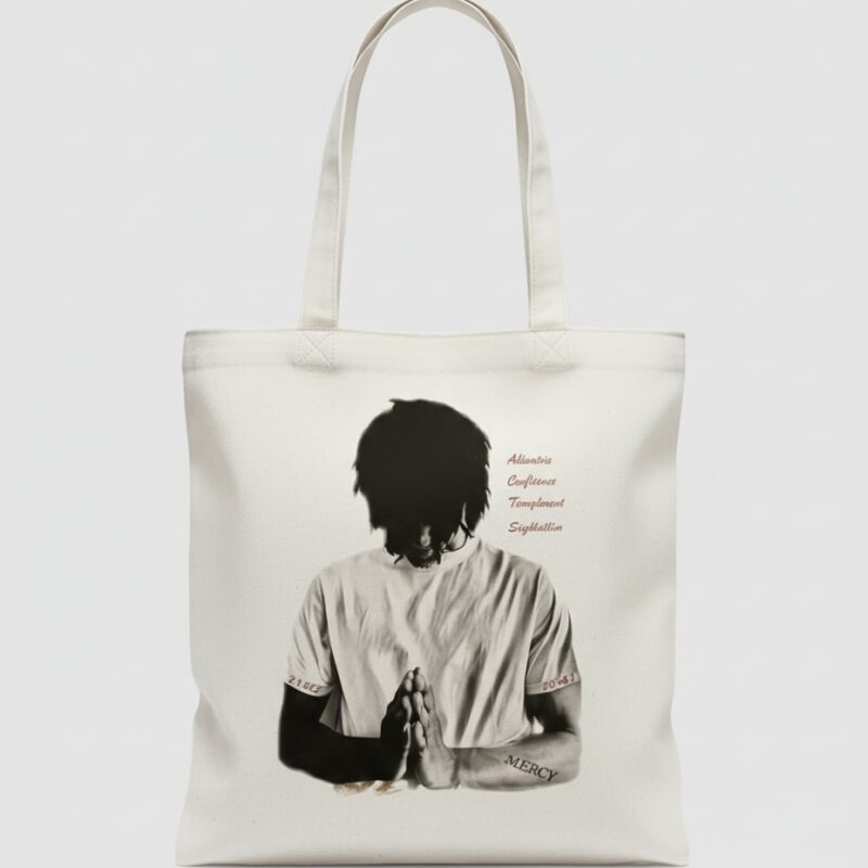 5a acts up in prayer fls totebag white